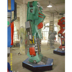 大型机器人雕塑摆件商场装饰工艺品金属卡通人物仿真造型厂家定制