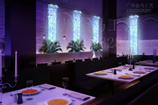 罗马柱LED灯饰 落地灯墙壁装饰水晶灯 适用于夜总会水汇俱乐部